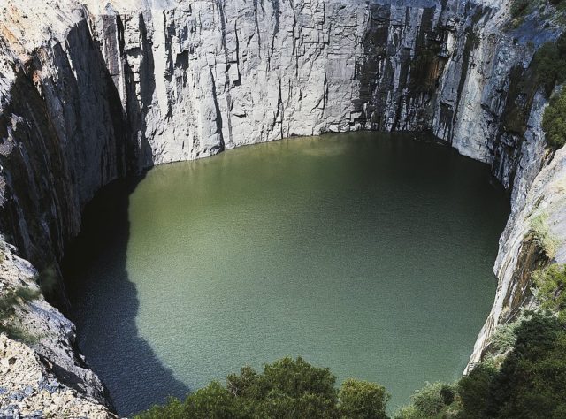 Close-up of The Big Hole