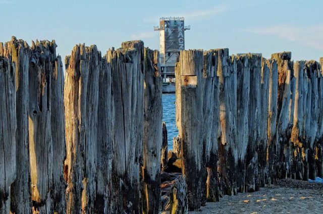 Remnants of a pier