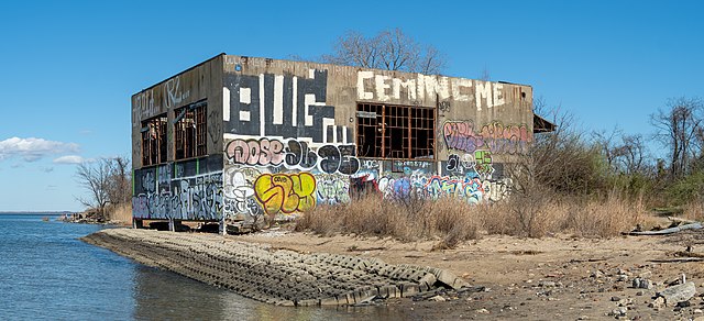 Graffiti on the exterior of a building