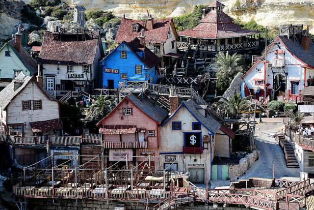 Aerial view of Popeye Village