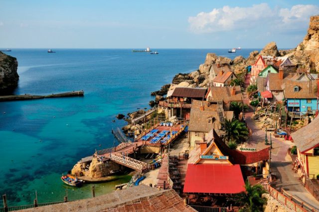 Aerial view of Popeye Village