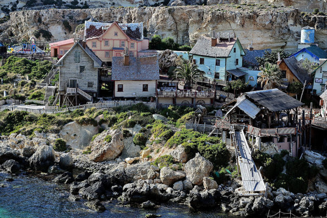 Aerial view of Popeye Village