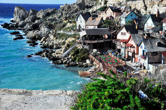 View of Popeye Village along Anchor Bay