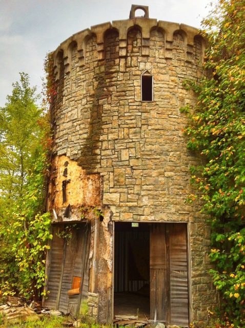 Circular medieval-era tower