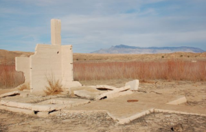 Remains of a building in St. Thomas, Nevada