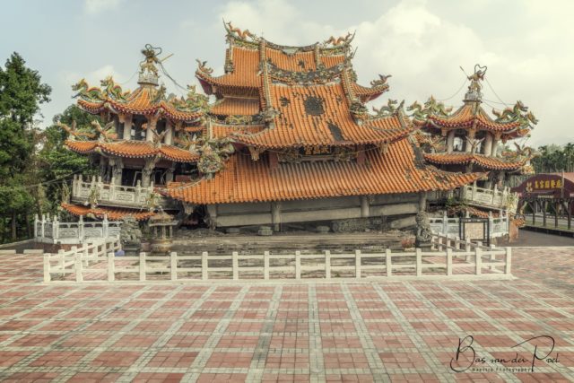 A sunken temple in Taiwan.
