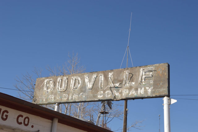 Budville Trading Company sign