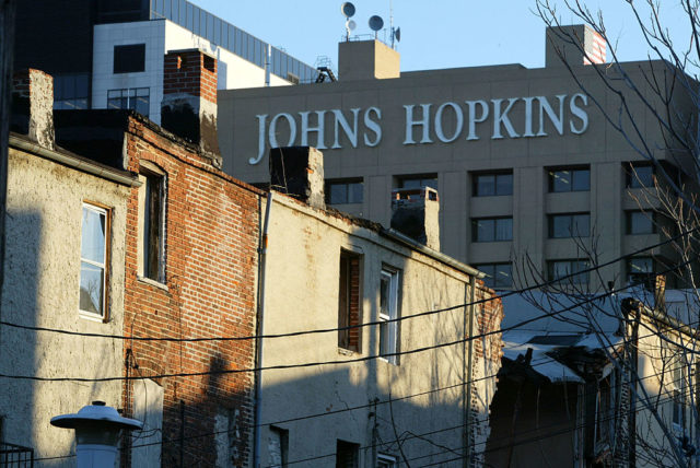 Exterior of Johns Hopkins Hospital