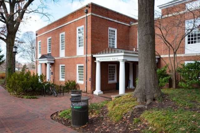 Exterior of Levering Hall at Johns Hopkins University