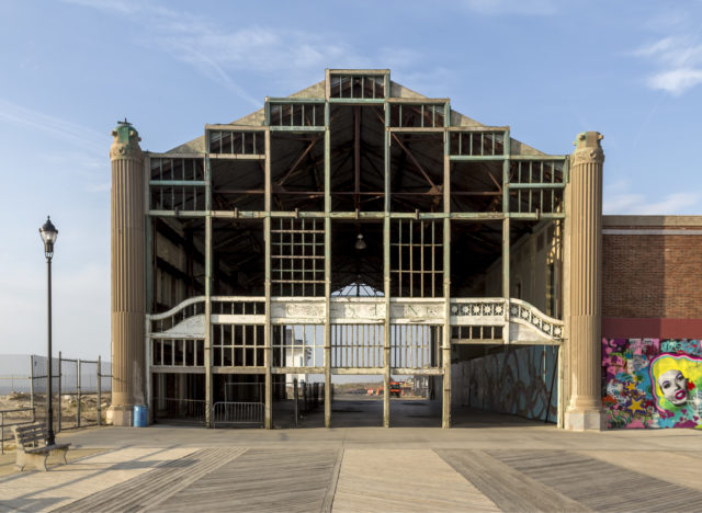 Front view of the casino at Asbury Park