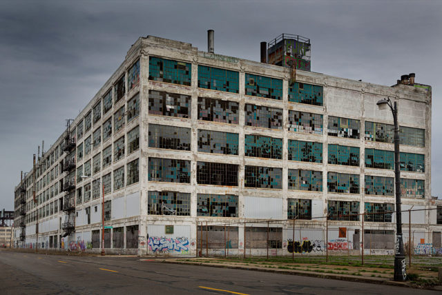 Exterior of an abandoned factory