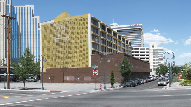 View of the abandoned King's Inn Hotel and Casino