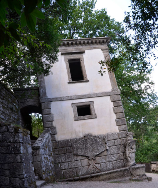 Exterior of the Leaning House