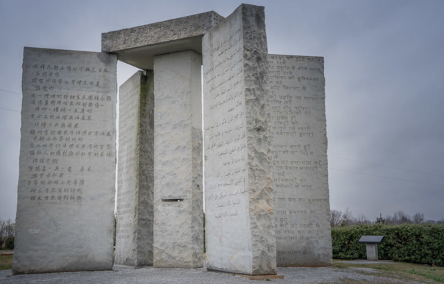 View of the Georgia Guidestones