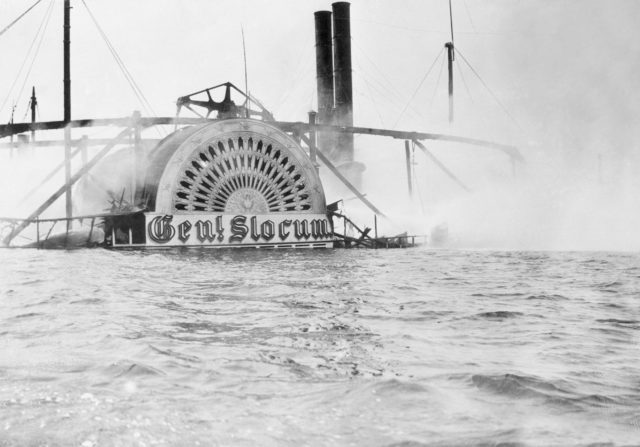 The General Slocum disaster that occurred near North Brother Island