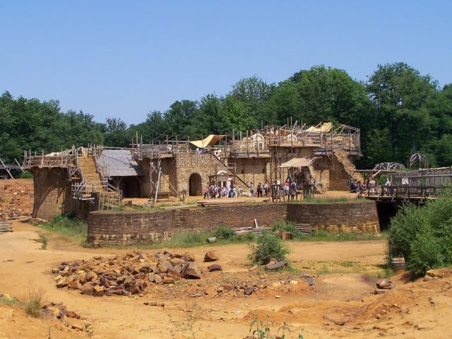 Guédelon Castle under construction