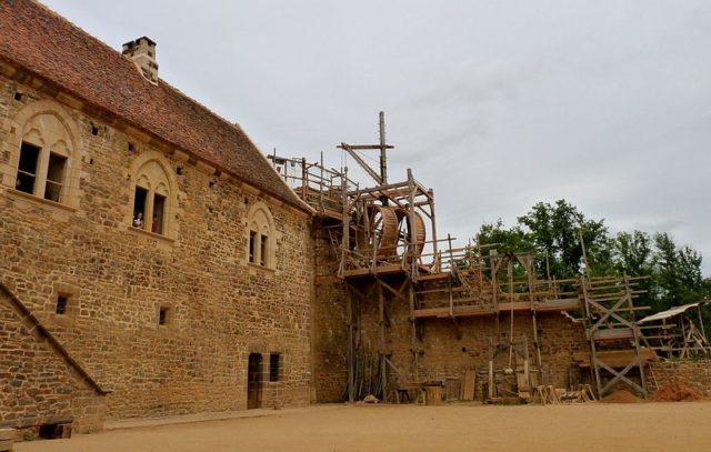 Interior of Guédelon Castle