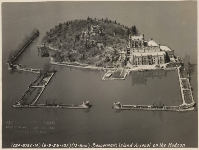 Aerial photo of Bannerman's Island