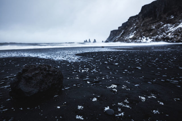 Black-sand beach at Reynisfjara