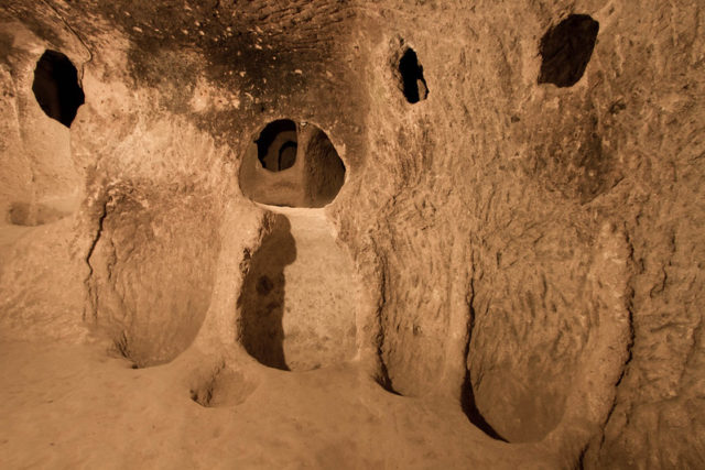 Wine receptacles inside Derinkuyu 