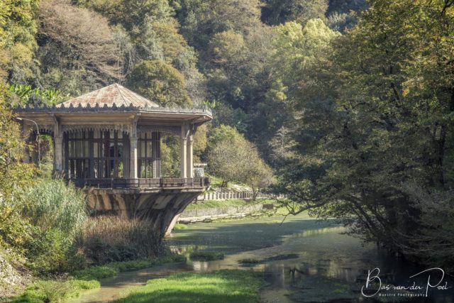 Small building sitting in the mountains of Abkhazia