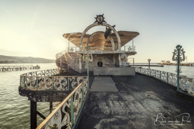 Wooden pier in Abkhazia