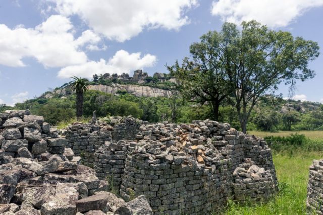 The crumbling stone bricks of Great Zimbabwe