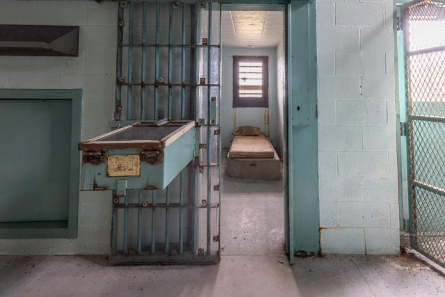 Exterior of a prison cell
