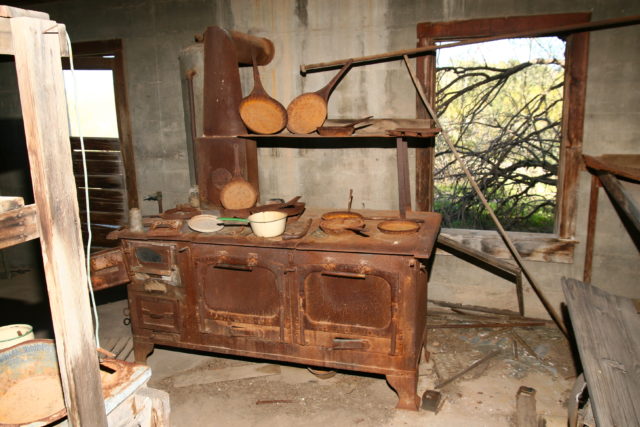 A kitchen at Vulture City