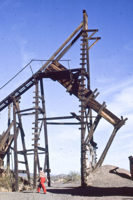 The wood shaft of Vulture Mine