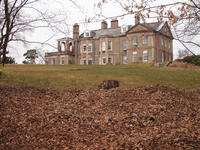 The back of Derwent Island House