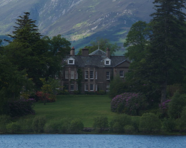 A photo of the Derwent Island House taken across the water