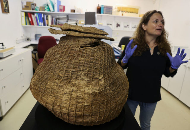 10,000 year old basket found in the Cave of Horror