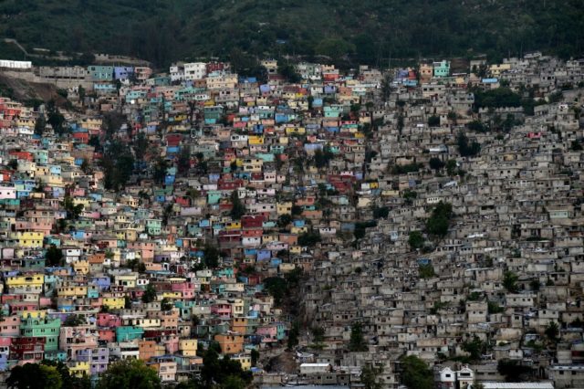 Hillside full of small colorful houses.