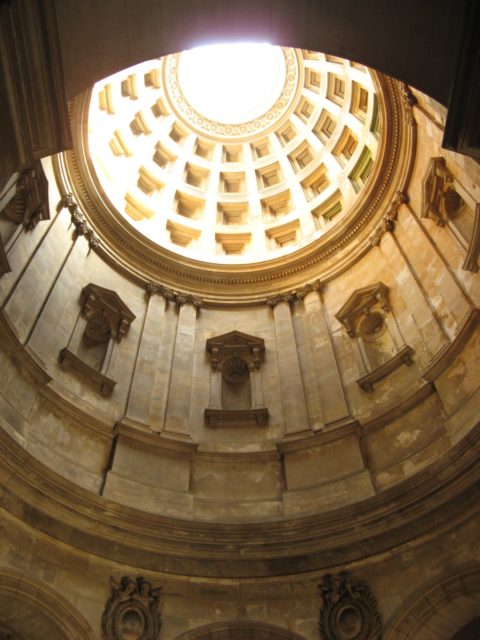 Inside the dome of the Hamilton Mausoleum
