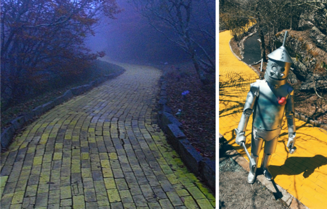 Yellow brick road and the tinman