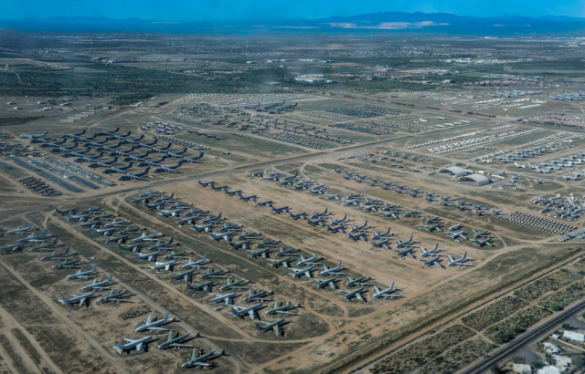 Aerial view of the 309th Aerospace Maintenance and Regeneration Group