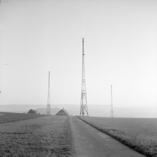 Shortwave radio receiver towers