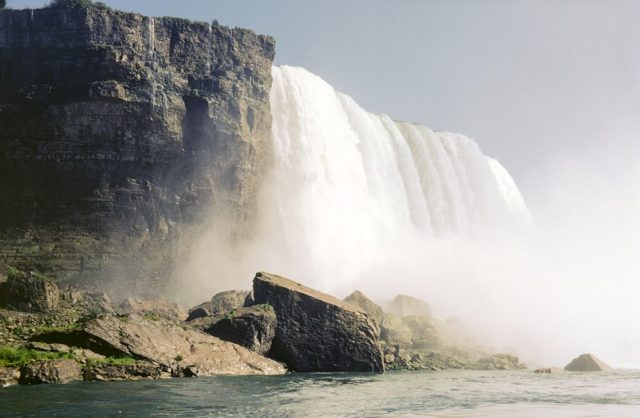 A photo of Niagara Falls in 1970