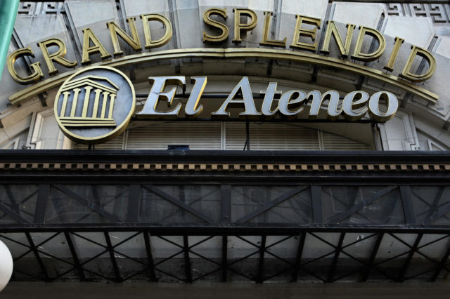 The front sign of El Ateneo