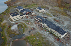 Kola Superdeep hole site seen from above