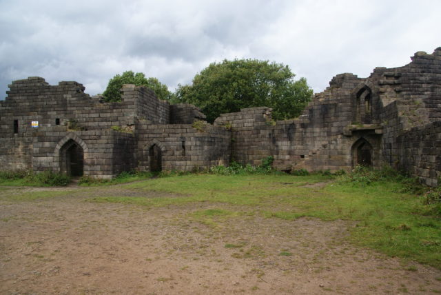 The ruins of the Rivington Castle
