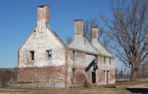 The brick ruins of Marshall Hall