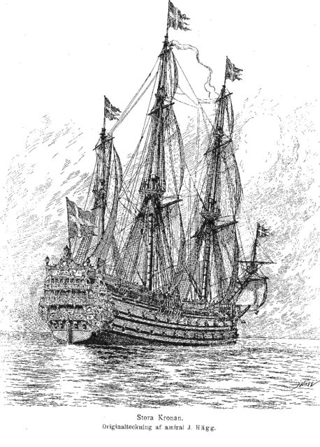A sketch of the Swedish ship Kronan