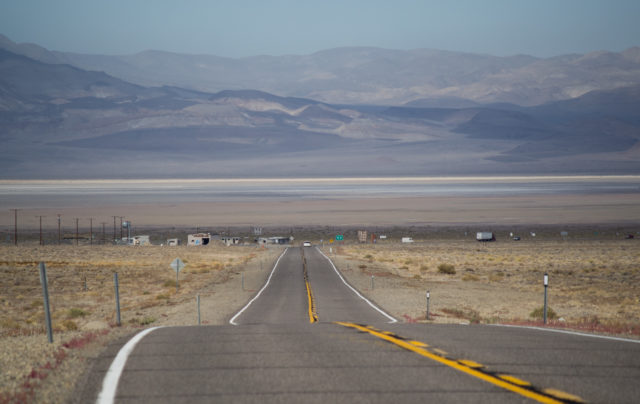 Highway leading toward Coaldale