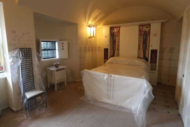 A bedroom inside the Hill House