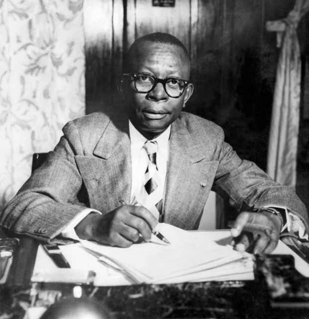 William Tubman at his desk