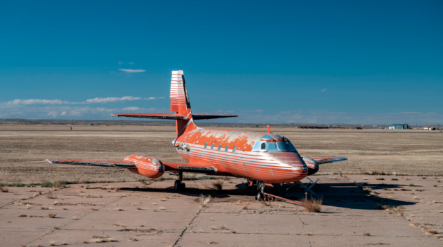 Elvis Presley's Lockheed 1329 JetStar parked on the tarmac