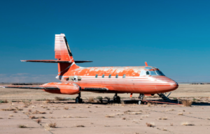 Elvis Presley's Lockheed 1329 JetStar parked on the tarmac