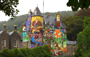 The graffiti at Kelburn Castle